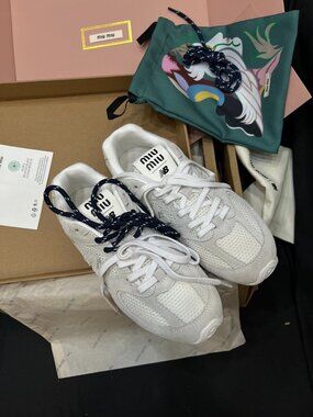 Women's Breathable Casual Sneakers — Miu Miu US 10 / EU 40